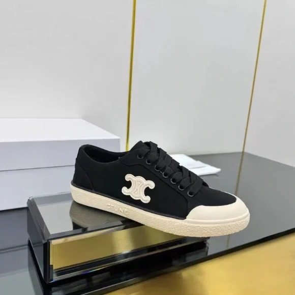 Celine Black and Cream Casual Sneakers - Picture 6 of 9